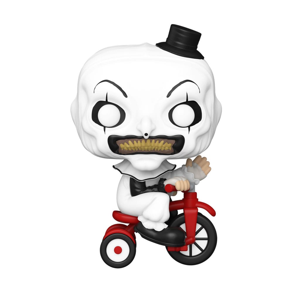 Terrifier POP! Movies Vinyl Figure Art the Clown w/bike 9 cm - MangaShop.ro
