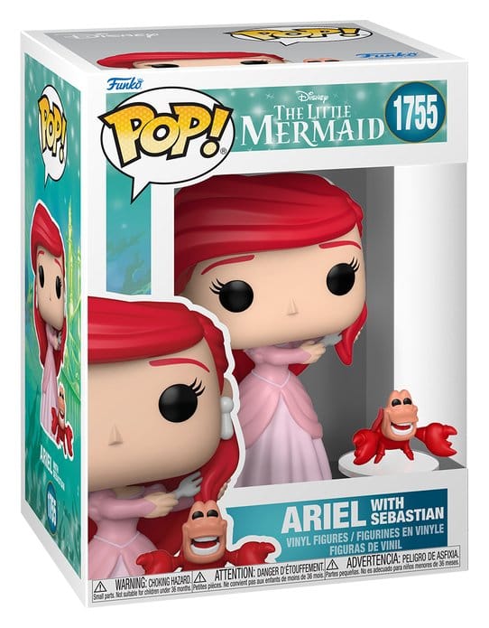 The Little Mermaid POP! Vinyl Figure S3 – Ariel with Sebastian 9 cm - MangaShop.ro