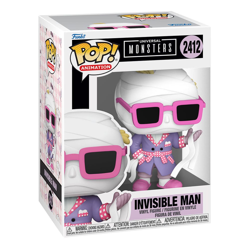 Universal Monsters POP! Animation Vinyl Figures Invisible Man with Chase 9 cm Assortment (6) - MangaShop.ro
