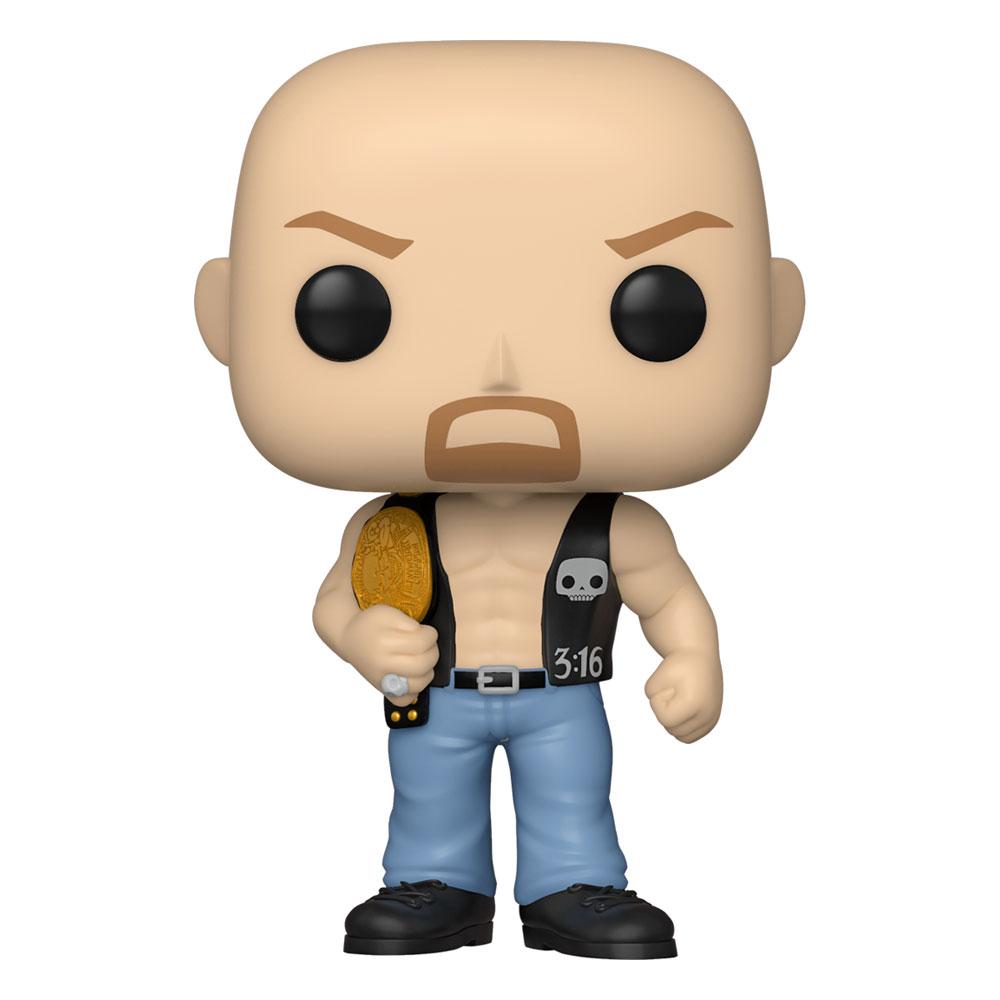 WWE POP! Vinyl Figure SC Steve Austin w/Belt 9 cm - MangaShop.ro