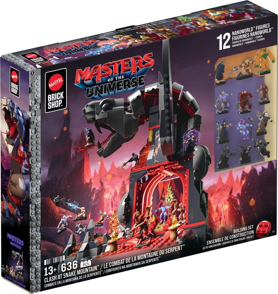 Masters of the Universe Mattel Brick Shop Construction Set Snake Mountain - MangaShop.ro