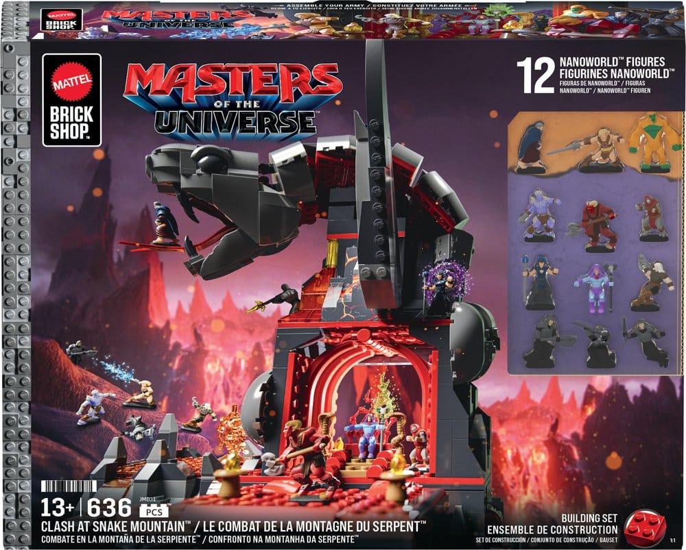 Masters of the Universe Mattel Brick Shop Construction Set Snake Mountain - MangaShop.ro