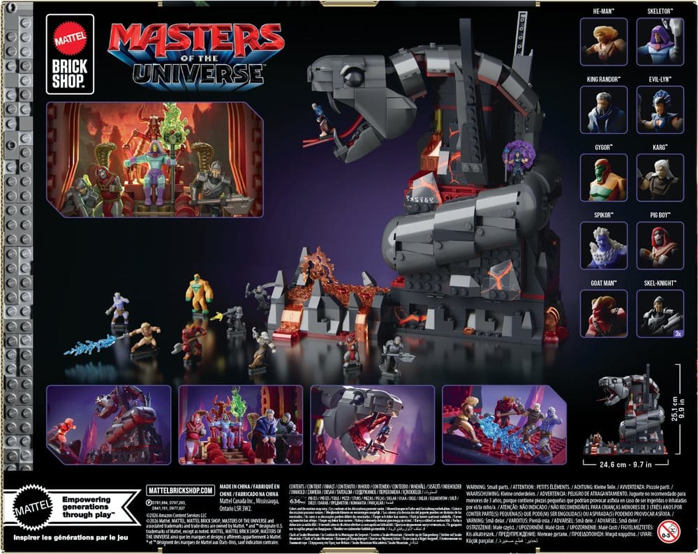 Masters of the Universe Mattel Brick Shop Construction Set Snake Mountain - MangaShop.ro