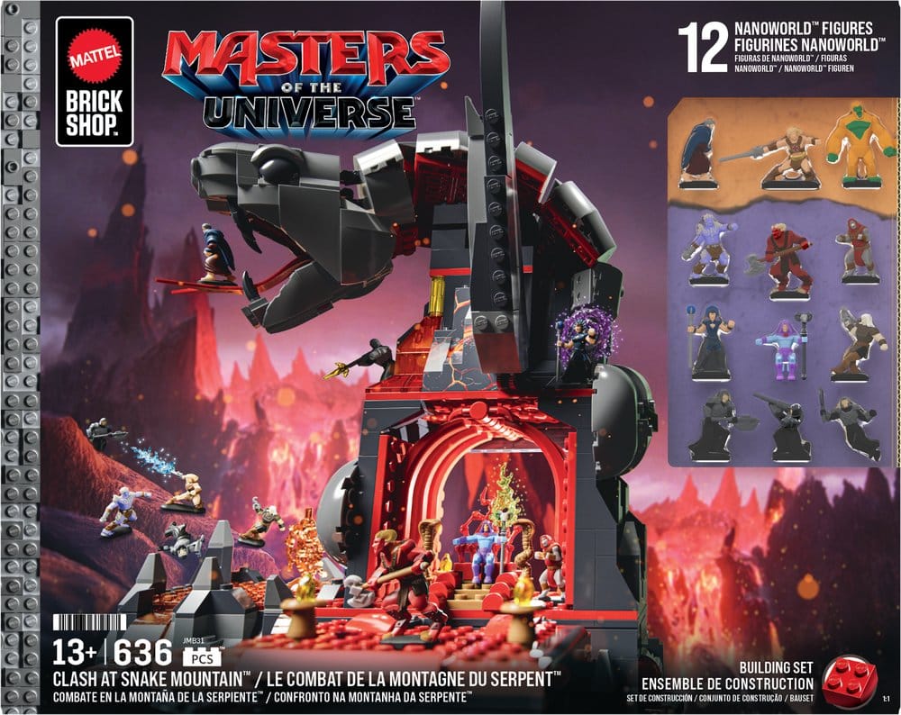 Masters of the Universe Mattel Brick Shop Construction Set Snake Mountain - MangaShop.ro