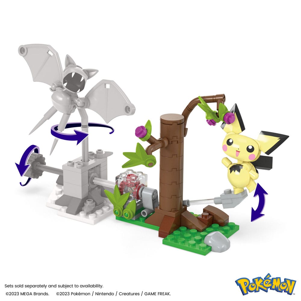 Pokemon Mega Construx Construction Set Pichu's Forest Forage - MangaShop.ro