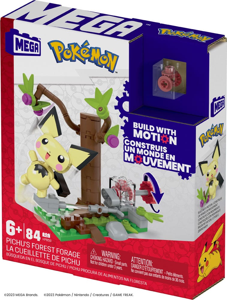 Pokemon Mega Construx Construction Set Pichu's Forest Forage - MangaShop.ro
