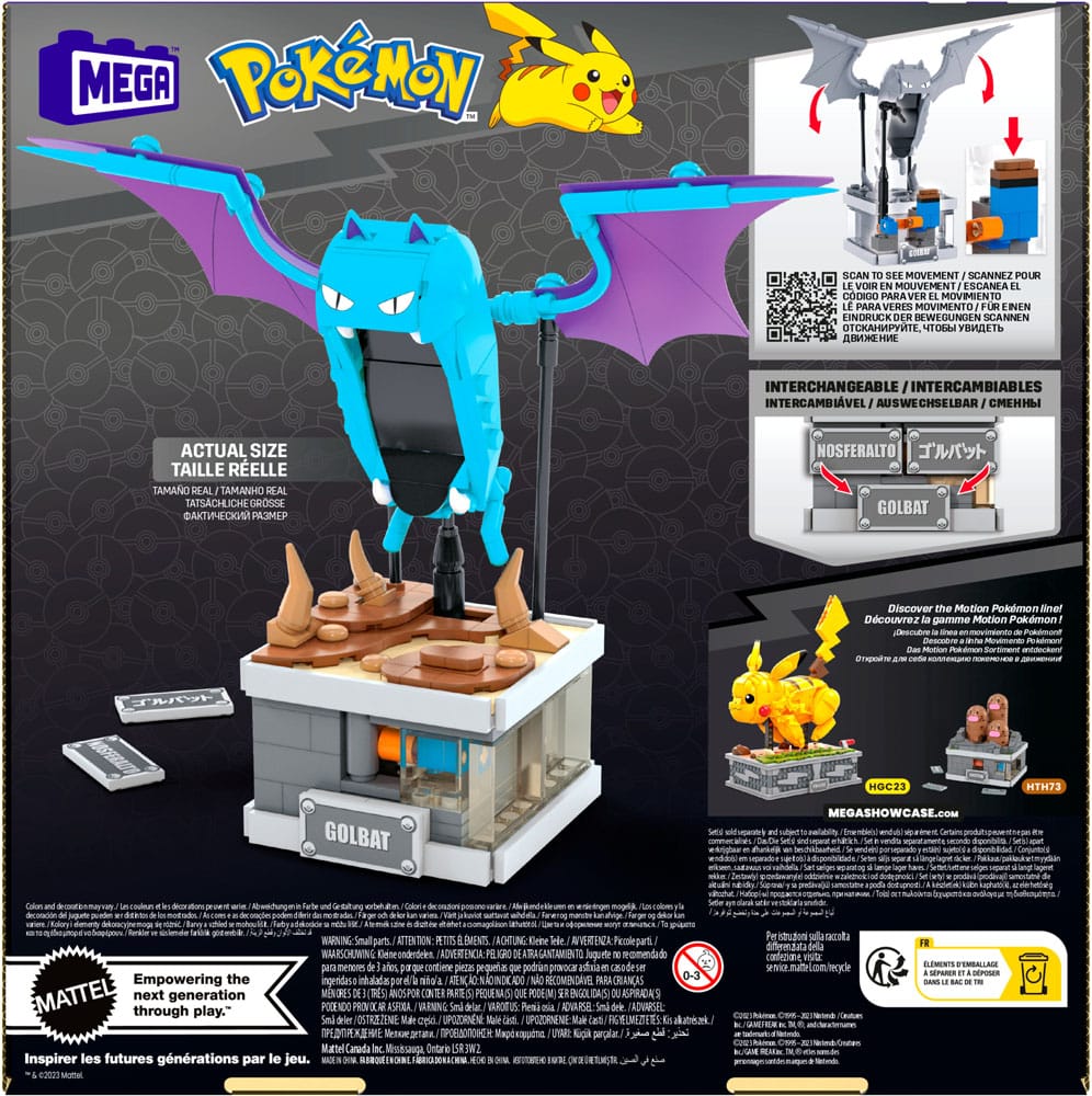 Pokemon MEGA Construction Set Mini Motion Golbat - MangaShop.ro