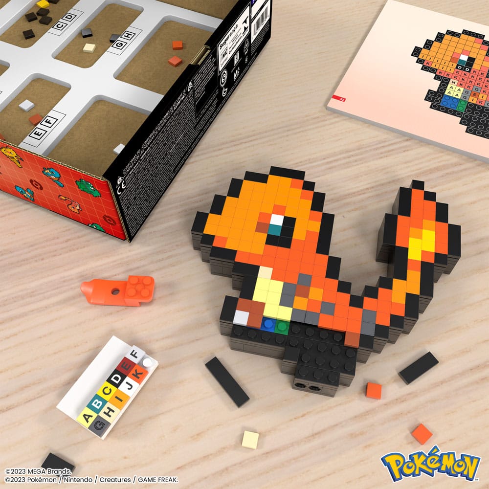 Pokemon MEGA Construction Set Charmander Pixel Art - MangaShop.ro