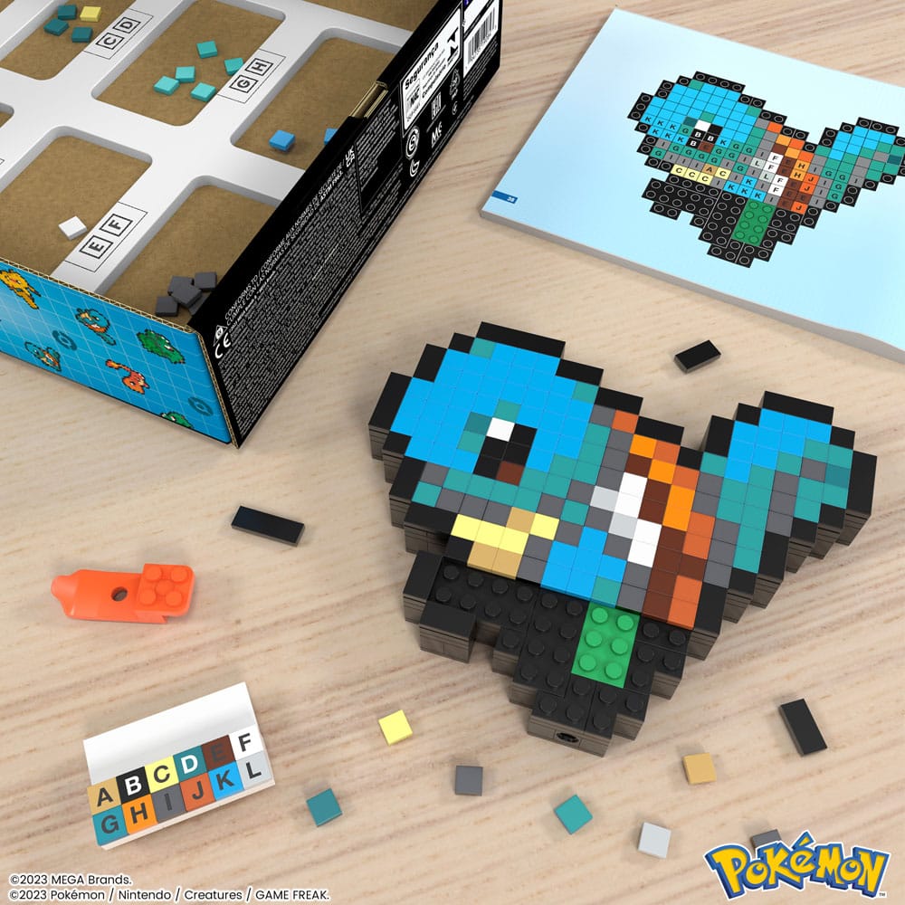 Pokemon MEGA Construction Set Squirtle Pixel Art - MangaShop.ro