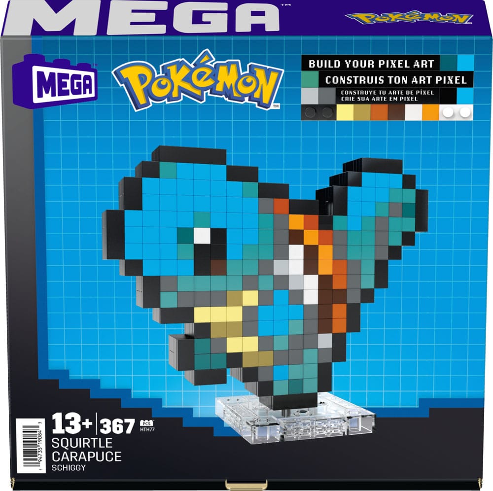 Pokemon MEGA Construction Set Squirtle Pixel Art - MangaShop.ro