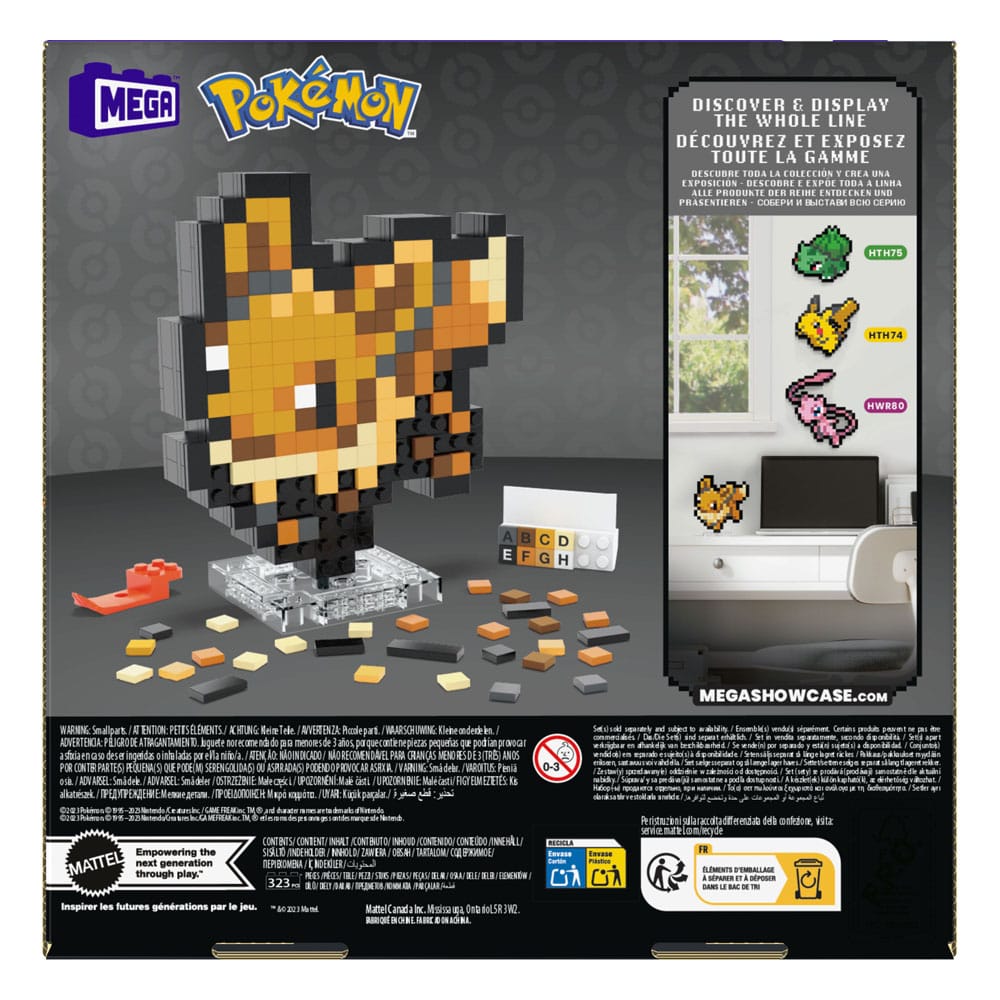 Pokemon MEGA Construction Set Eevee Pixel Art - MangaShop.ro