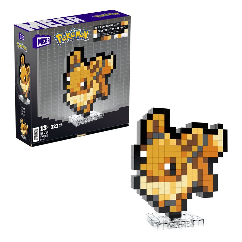Pokemon MEGA Construction Set Eevee Pixel Art - MangaShop.ro