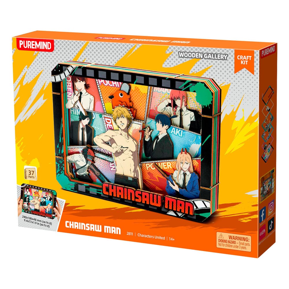 Chainsaw Man Model Kit Wooden Gallery (L) Characters United - MangaShop.ro
