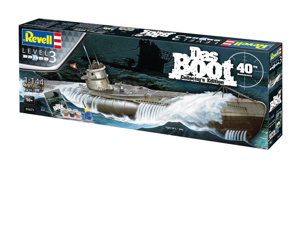 Das Boot Model Kit Gift Set 1/144 U-Boot U96 Typ VII C 40th Anniversary 46 cm - MangaShop.ro