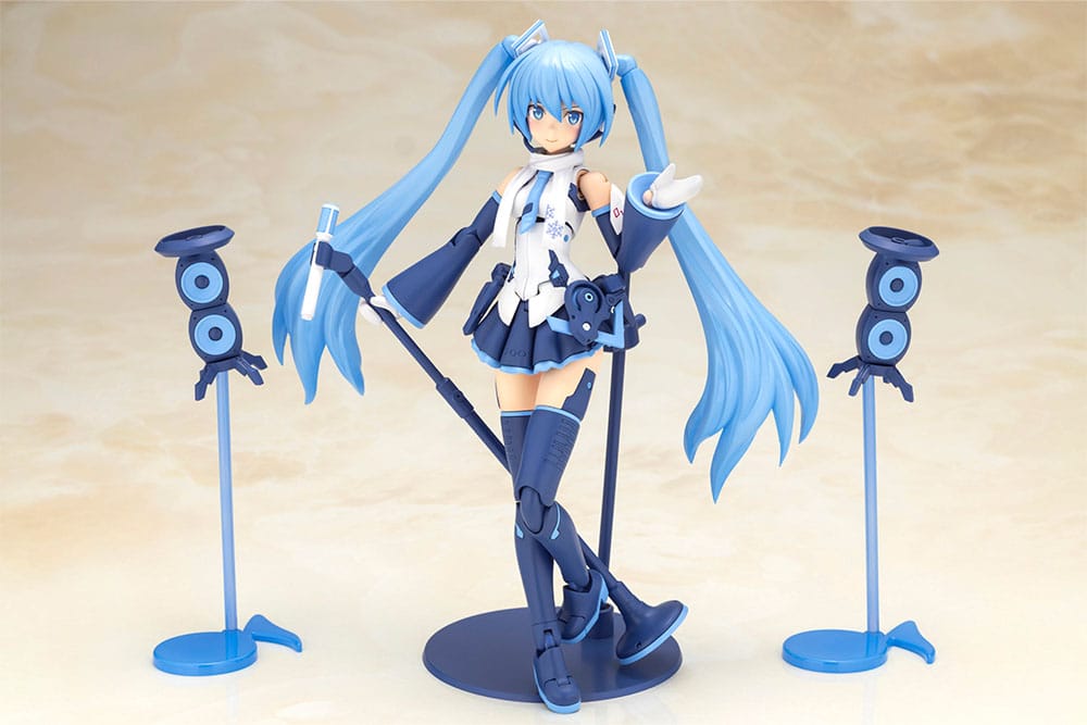 Frame Arms Girl x Hatsune Miku Plastic Model Kit Frame Music Girl Snow Miku Another Color Ver. 15 cm - MangaShop.ro
