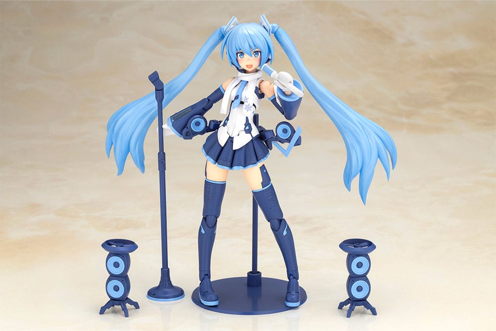 Frame Arms Girl x Hatsune Miku Plastic Model Kit Frame Music Girl Snow Miku Another Color Ver. 15 cm - MangaShop.ro