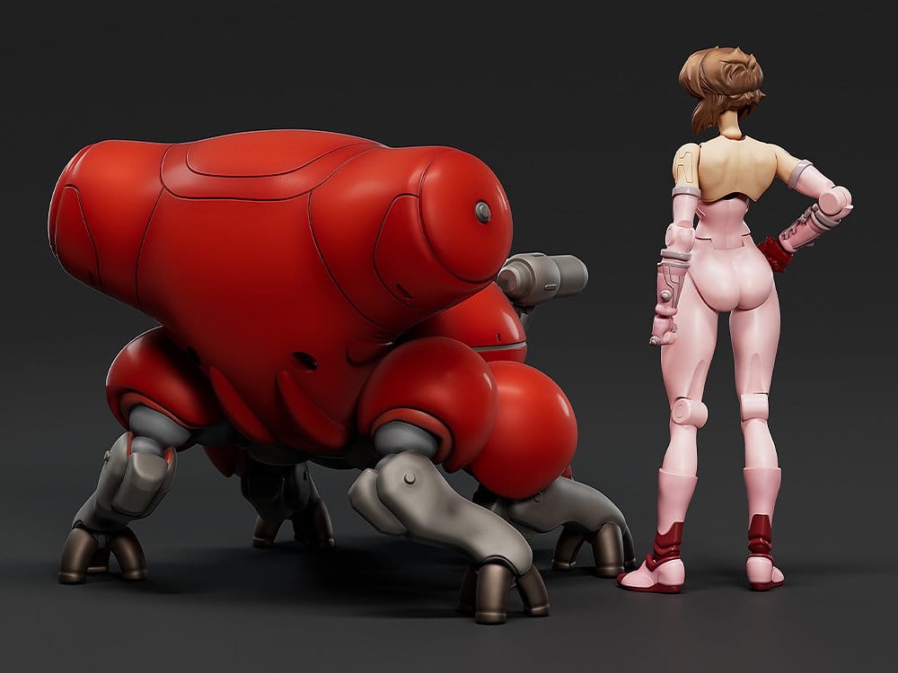 Ghost in the Shell PLAMAX minimum factory Plastic Model Kit Motoko Kusanagi with Fuchikoma 8 cm - MangaShop.ro