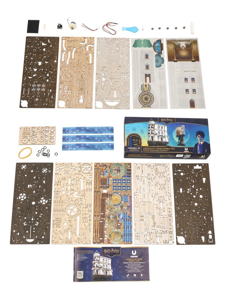 Harry Potter Wooden Model Kit Gringotts Bank Marble Run - MangaShop.ro