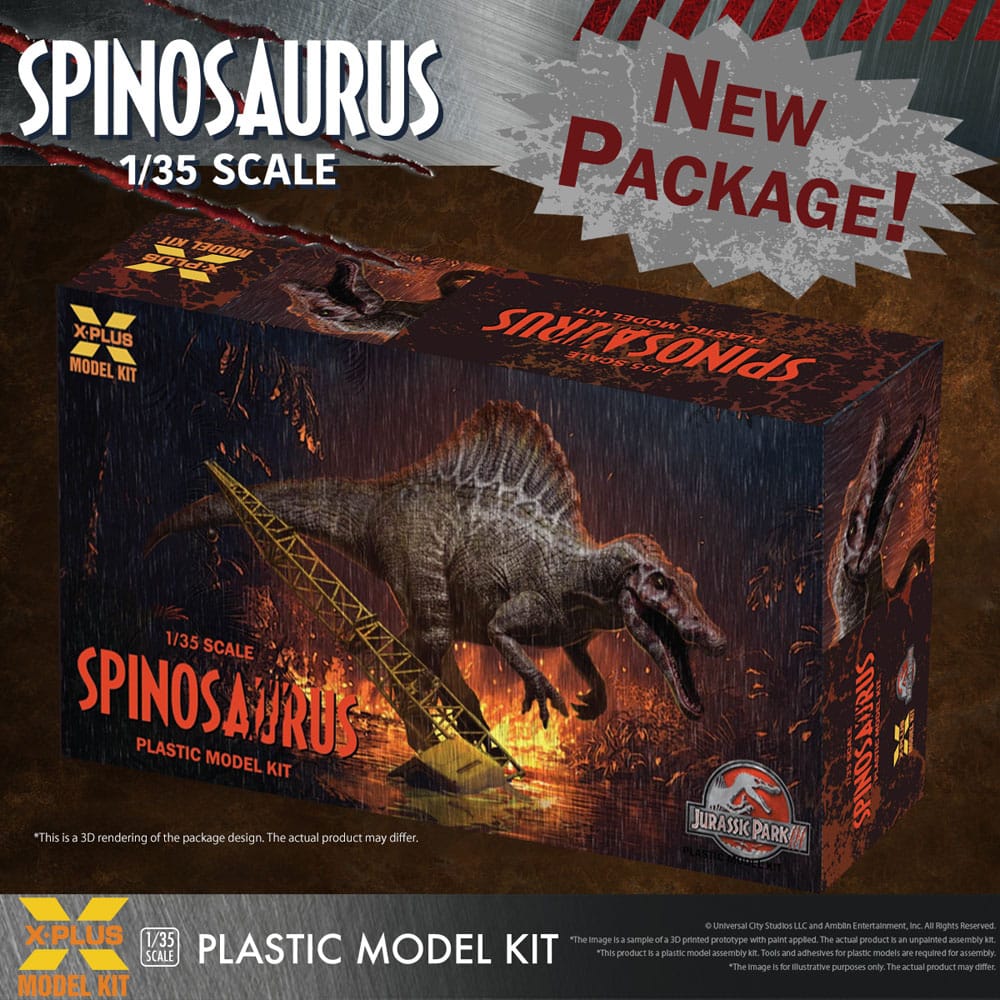 Jurassic Park III Plastic Model Kit 1/35 Spinosaurus 41 cm - MangaShop.ro