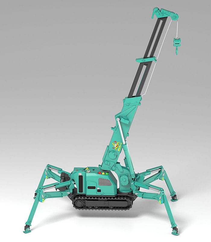 Maeda Seisakusho Moderoid Plastic Model Kit 1/20 Spider Crane (Green) Re-Run 25 cm - MangaShop.ro