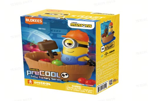Minions Blokees PreCool Jelly Factory Series 1 Plastic Model Kit 03 Stuart the Jelly maker - MangaShop.ro