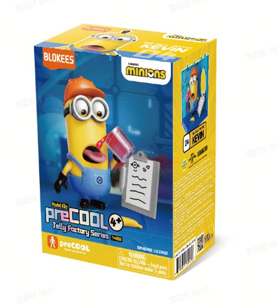 Minions Blokees PreCool Jelly Factory Series 1 Plastic Model Kit 04 Kevin the Jelly Taster - MangaShop.ro
