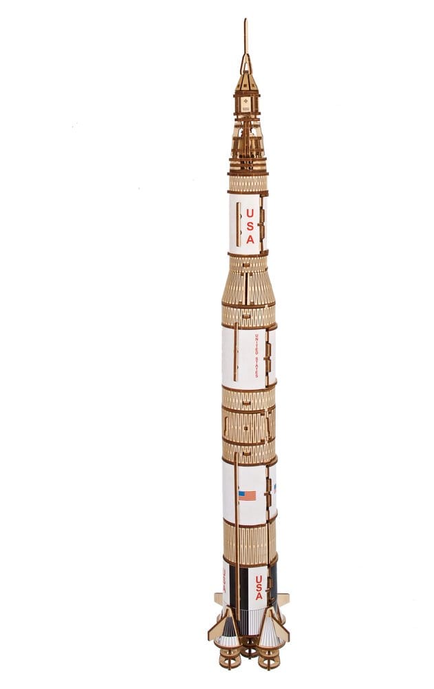 NASA Wooden Model Kit Saturn V - MangaShop.ro