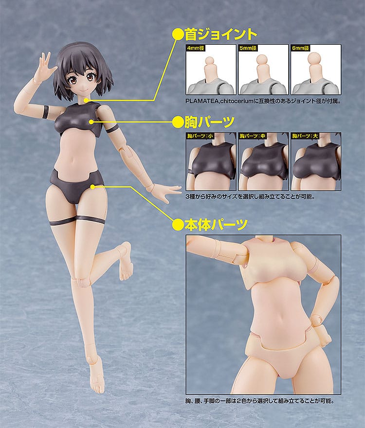 Cutie Honey Nova Plastic Model Kit PLAMATEA Muse Body: Ichika A Type 15 cm - MangaShop.ro