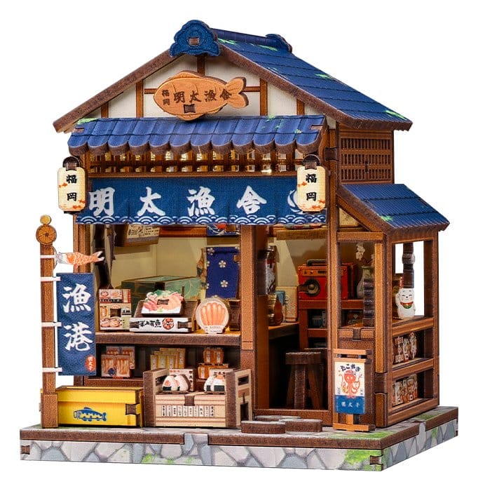 Miniature House Model Kit Fukuoka Mentaiko Kitchen 11 x 9 cm - MangaShop.ro