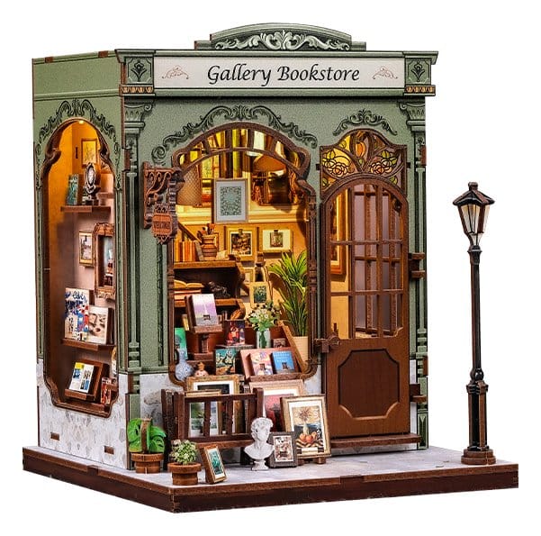 Miniature House Model Kit Gallery Bookstore 20 x 16 cm - MangaShop.ro