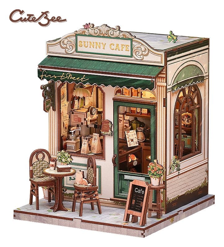 Miniature House Model Kit Sunny Cafe 20 x 16 cm - MangaShop.ro