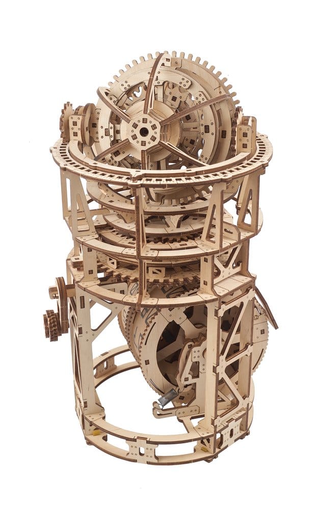 Ugears Wooden Model Kit Sky Watcher Tourbillon Table Clock - MangaShop.ro
