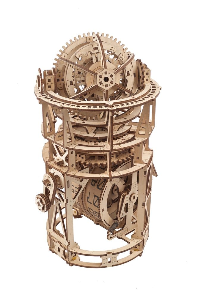 Ugears Wooden Model Kit Sky Watcher Tourbillon Table Clock - MangaShop.ro