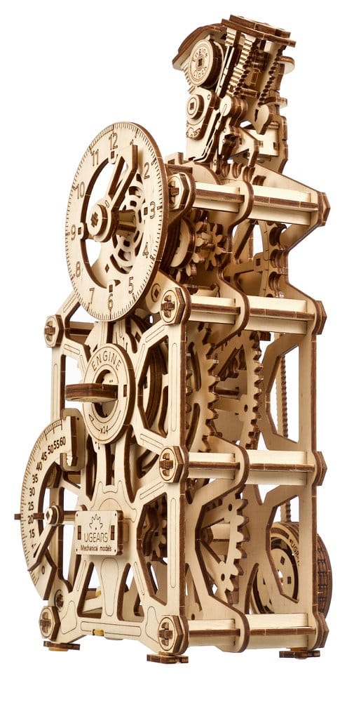 Ugears Wooden Model Kit Engine Clock - MangaShop.ro
