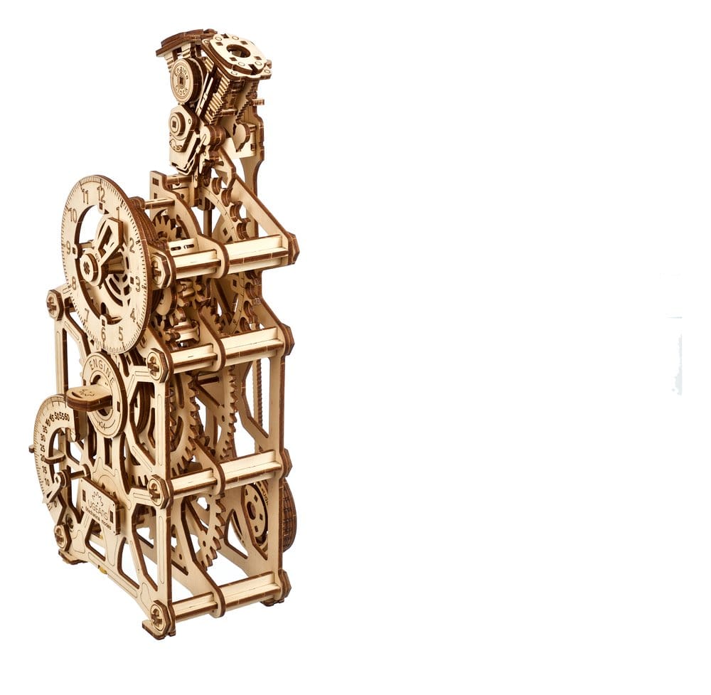 Ugears Wooden Model Kit Engine Clock - MangaShop.ro