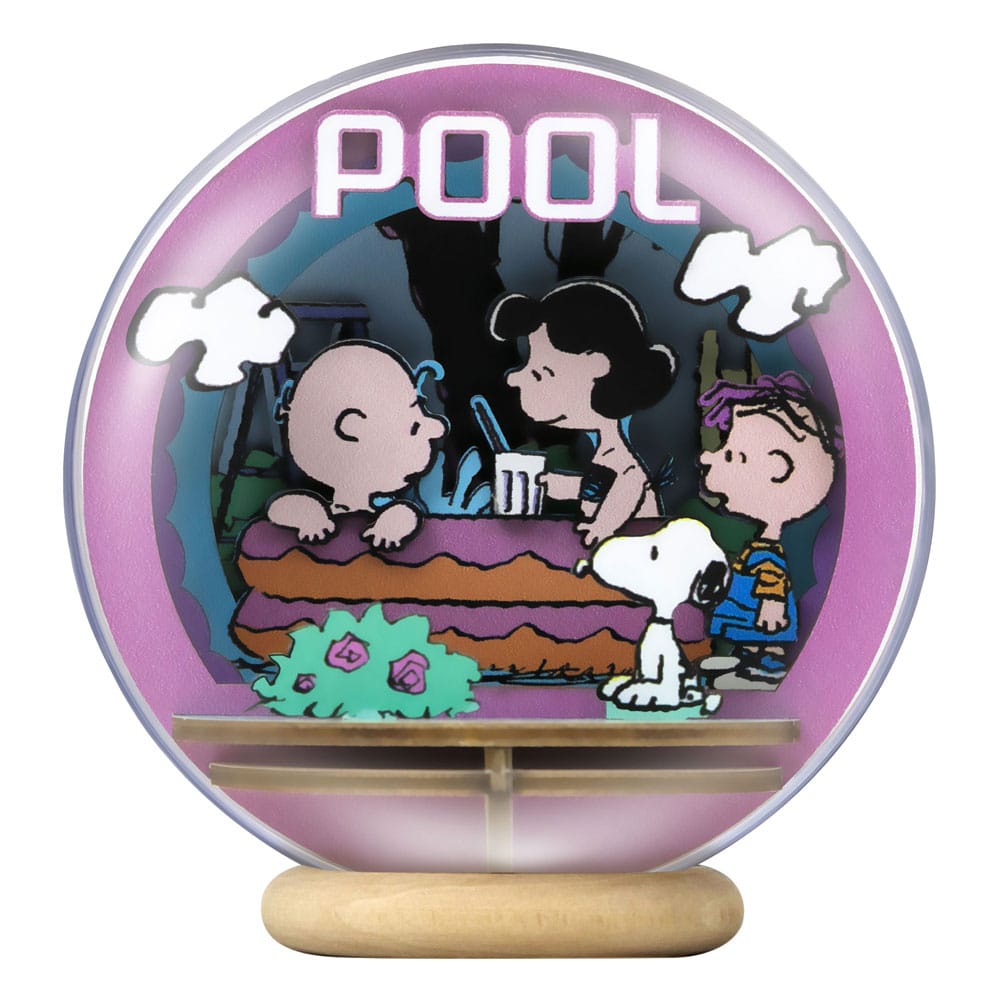 Peanuts Puremind Model Kit Wooden Theater Globe Cool Pool - MangaShop.ro