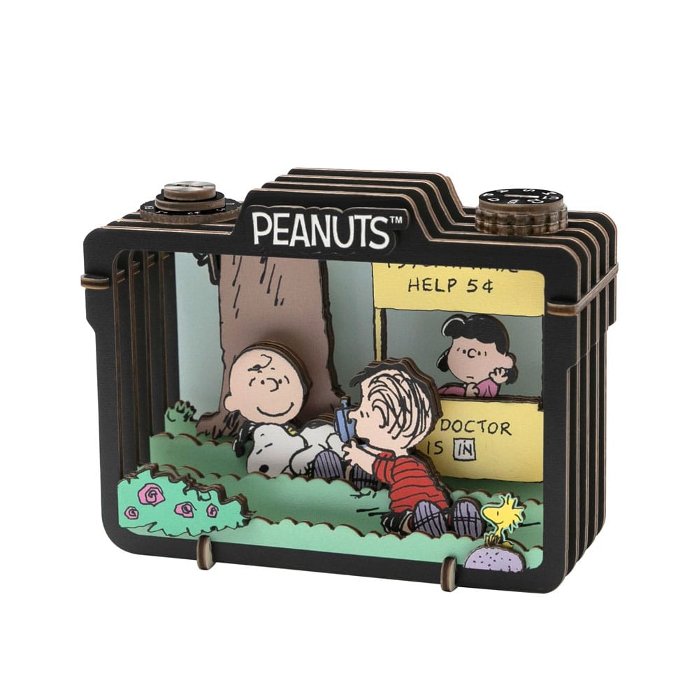 Peanuts Puremind Model Kit Wooden Theater Summer Snapshot - MangaShop.ro