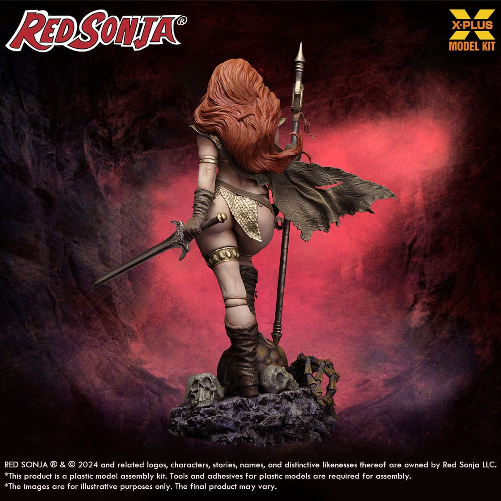 Red Sonja Plastic Model Kit 1/8 Red Sonja 27 cm - MangaShop.ro