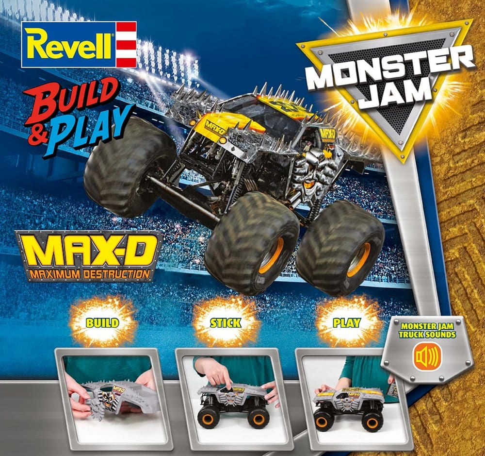 Monster Jam Revell Build & Play Kit Monster Jam Max-D - MangaShop.ro