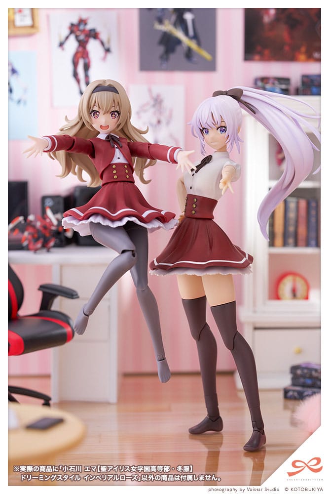 Sousai Shojo Teien Plastic Model Kit 1/10 Emma Koishikawa (St. Iris Gakuen Girl's High School Winter Clothes) Dreaming Style Imperial Rose 14 cm - MangaShop.ro