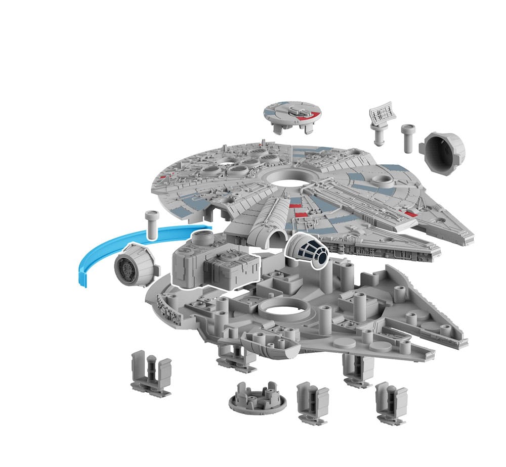 Star Wars Model Kit 1/164 Millennium Falcon 21 cm - MangaShop.ro