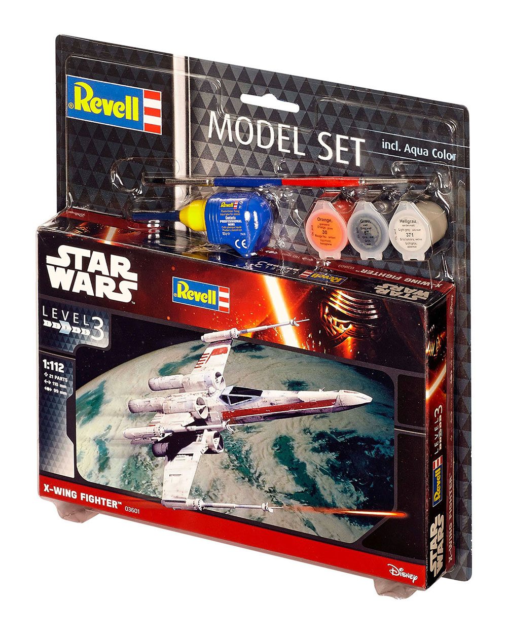 Star Wars Model Kit 1/112 Model Set X-Wing Fighter 11 cm - MangaShop.ro