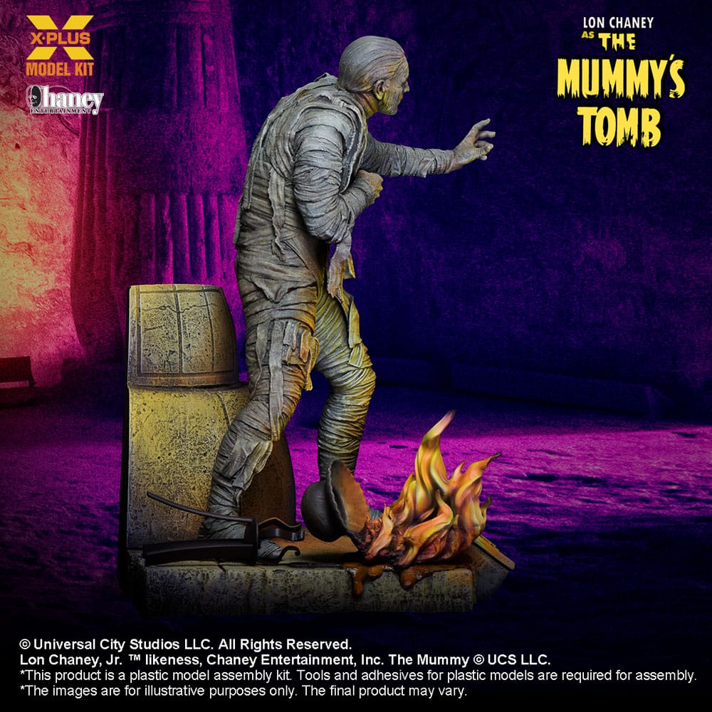 The Mummy's Tomb Plastic Model Kit 1/8 Lon Chaney Jr. as Mummy 23 cm - MangaShop.ro