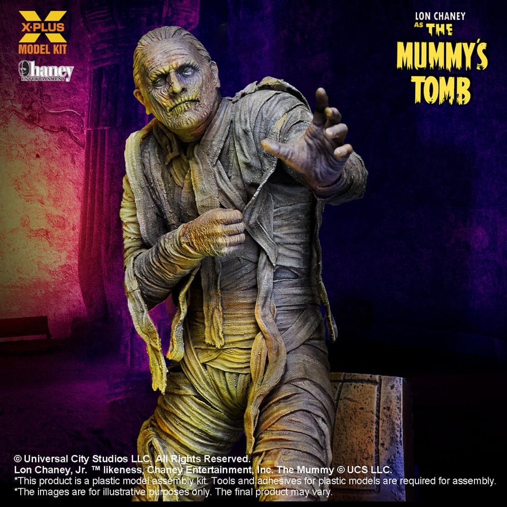 The Mummy's Tomb Plastic Model Kit 1/8 Lon Chaney Jr. as Mummy 23 cm - MangaShop.ro
