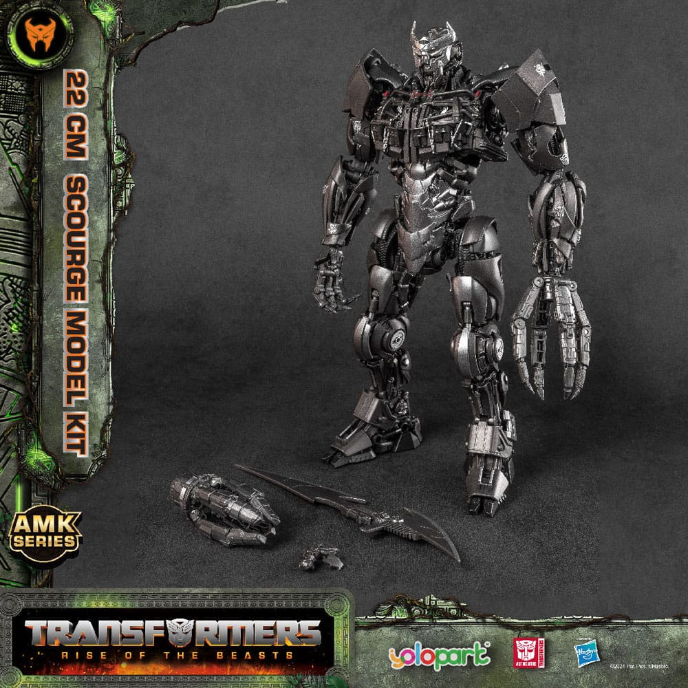 Transformers: Rise of the Beasts AMK Series Plastic Model Kit Scourge 22 cm - MangaShop.ro