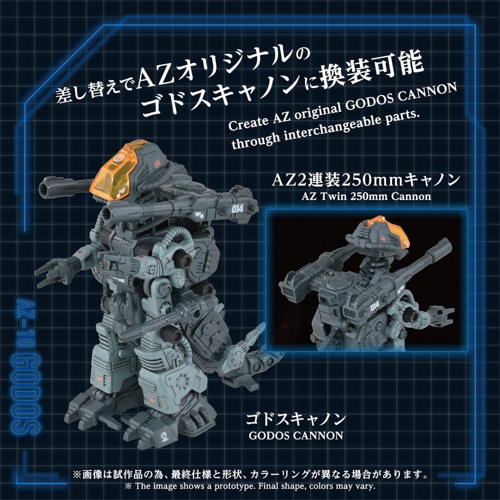 Zoids Plastic Model Kit 1/72 AZ-18 Godos 13 cm - MangaShop.ro