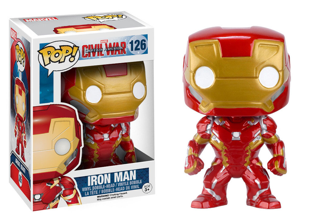 Captain America Civil War POP! Vinyl Bobble-Head Iron Man 10 cm - MangaShop.ro