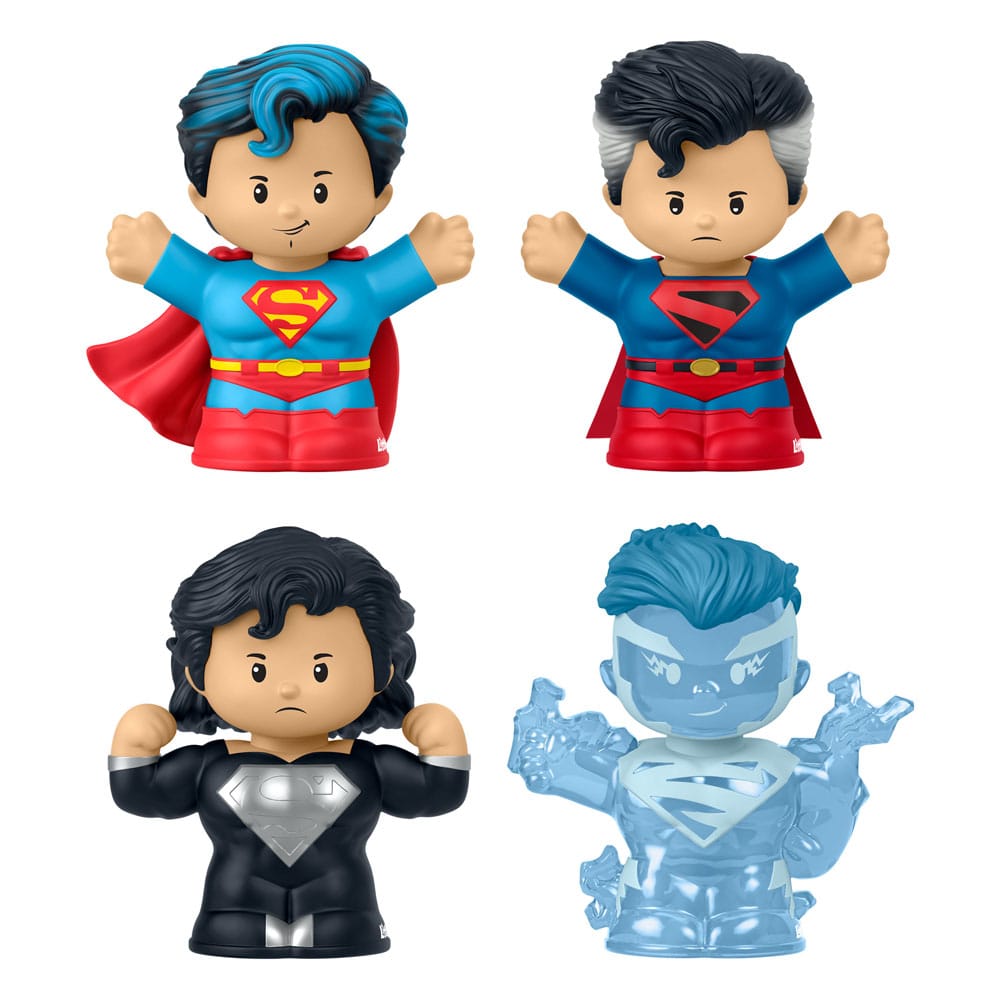 DC Comics Fisher-Price Little People Collector Mini Figures 4-Pack Superman: Through the Ages 7 cm - MangaShop.ro