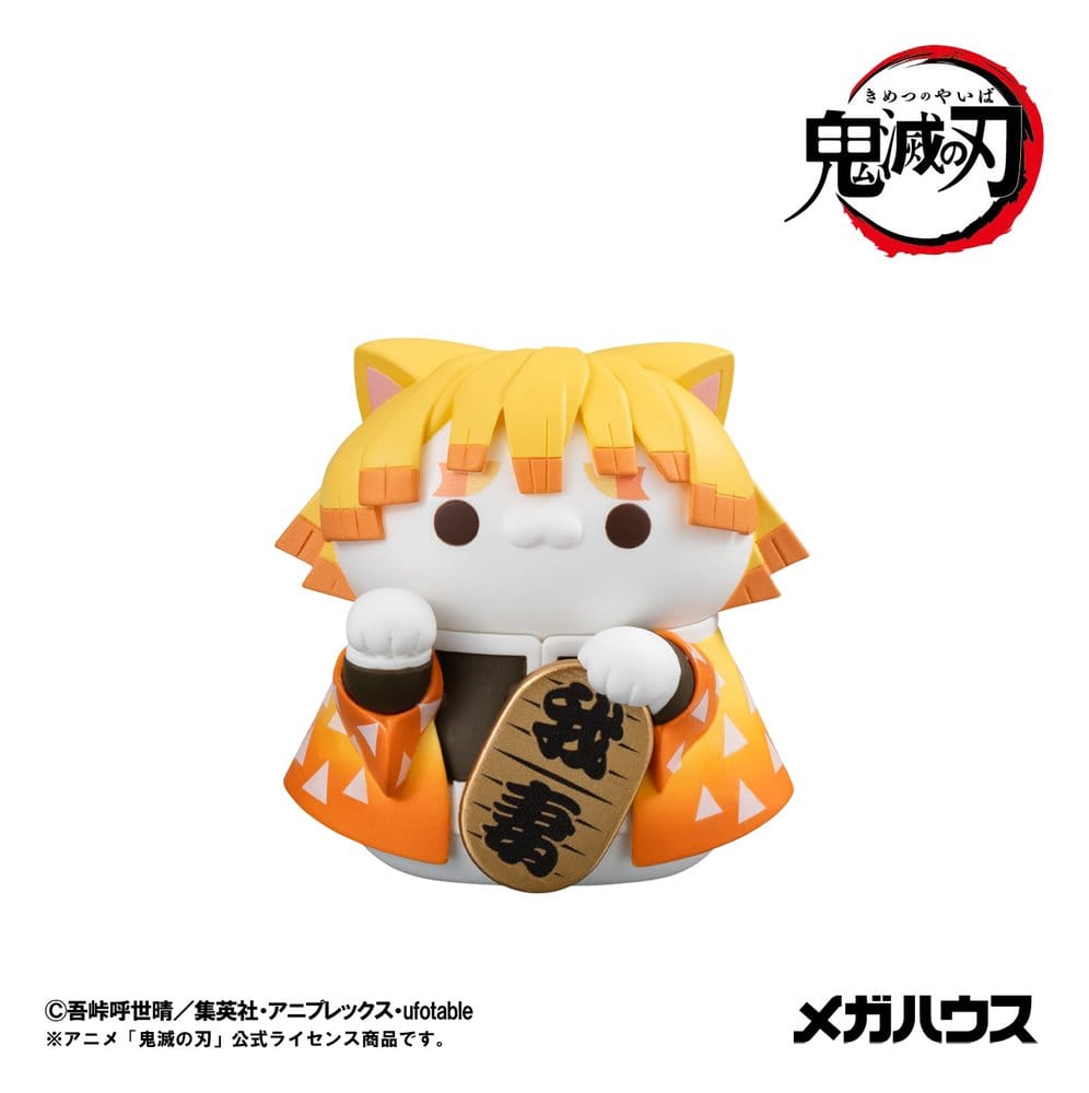 Demon Slayer: Kimetsu no Yaiba Mega Cat Project Trading Figure Fortune Cats Ver. 01 7 cm Blind Box Assortment (6) - MangaShop.ro