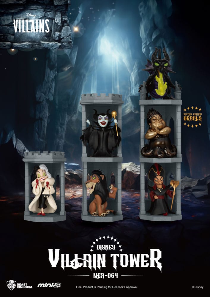 Disney Villains Mini Egg Attack Blind Box Figures Series Villain Tower 12 cm Assortment (6) - MangaShop.ro